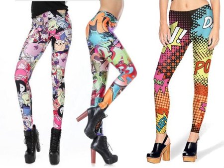 Леггинсы с рисунком читмил