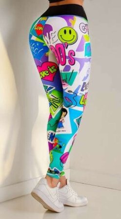 Лосины спортивные яркие