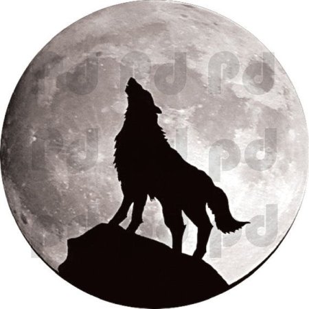 Трафарет для выжигания волк