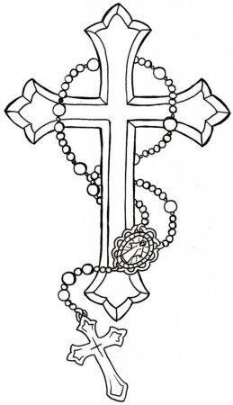 Крест православный эскиз