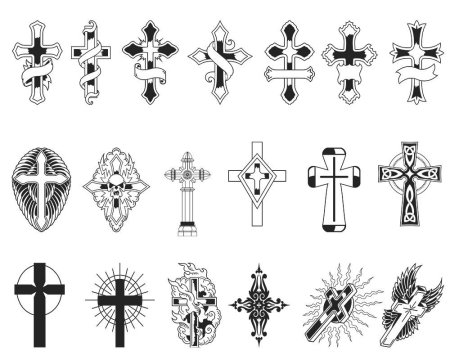 Эскизы христианских крестов