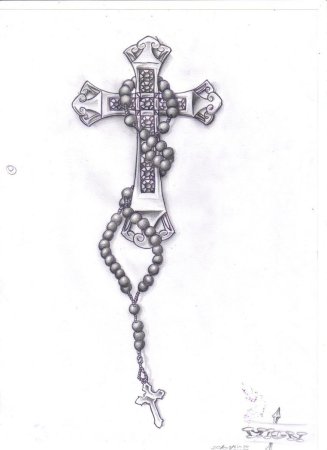Православный крест тату эскизы