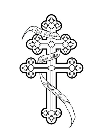 Православный крест тату эскизы