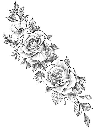 Цветы эскиз
