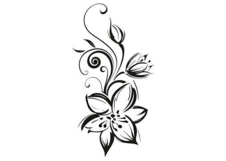 Эскизы тату цветы