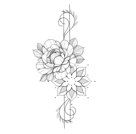 Цветы эскиз