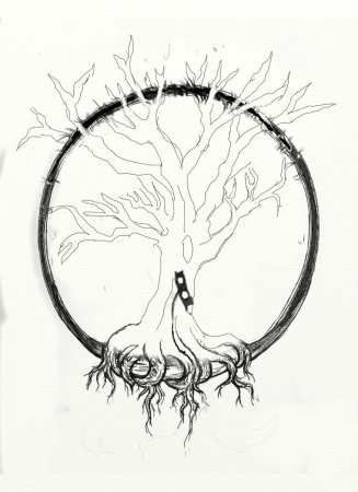 Иггдрасиль мировое Древо тату