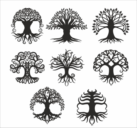 Стилизованные деревья