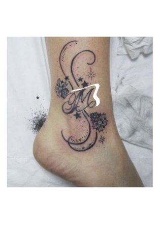 Тату на лодыжке женские