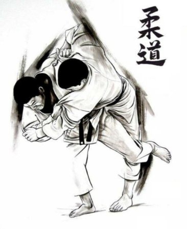 Дзюдо рисунок