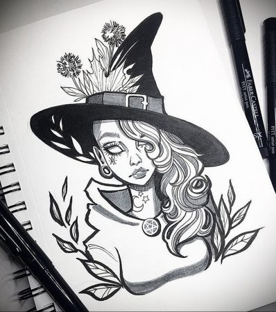 Ведьма эскиз