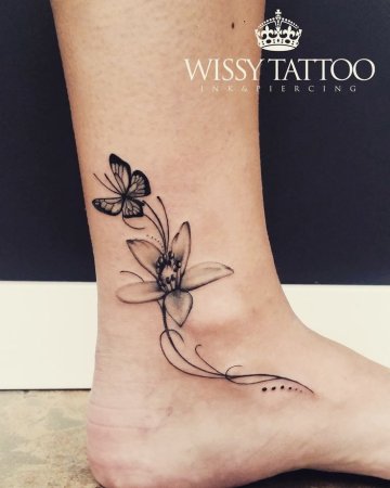 Тату на голени женские небольшие