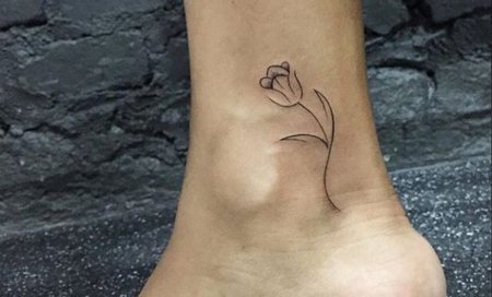 Тату небольшие на щиколотке