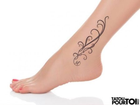 Тату трафареты на щиколотке