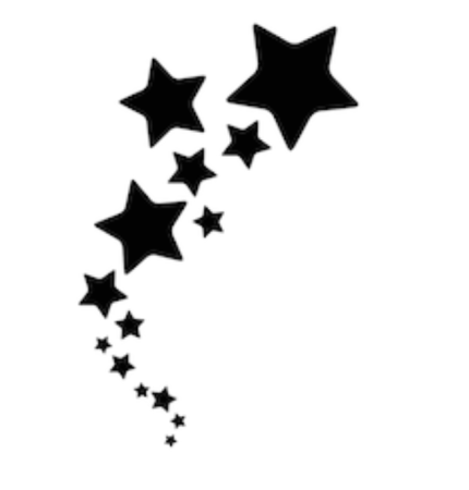 Тату россыпь звезд