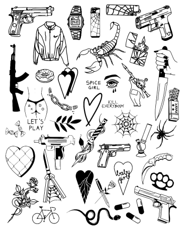 Эскиз маленькой тату