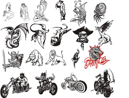 Мини тату для мотоциклистов