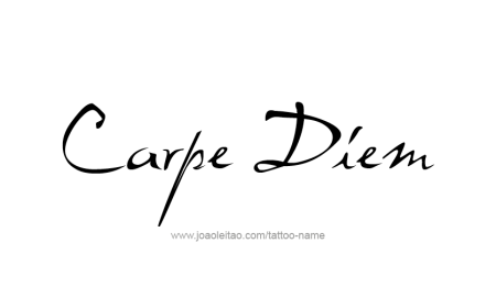 Carpe Diem тату эскиз