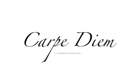 Carpe Diem тату эскиз