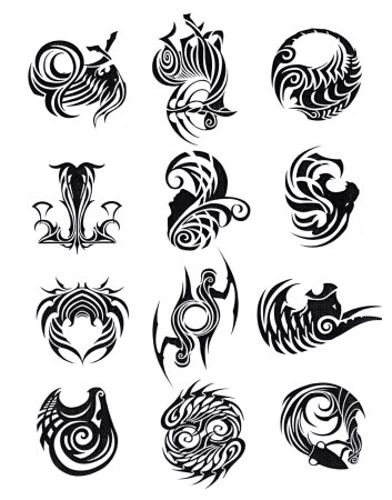 Знаки зодиака тату эскизы