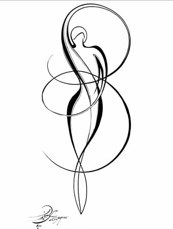 Тату линии эскизы для девушек