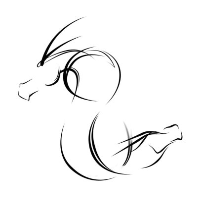 Дракон одной линией