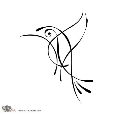 Птица из линий