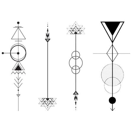 Геометрические Татуировки эскизы