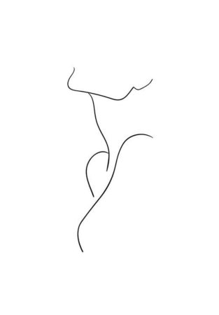 Силуэт линиями