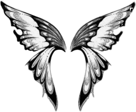 Эскизы тату Крылья на спине