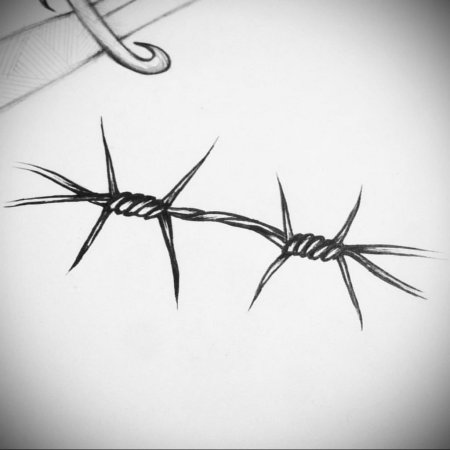 Тату браслет колючая проволока