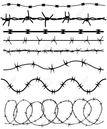 Колючая проволока узор