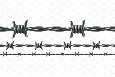 Нарисованная колючая проволока