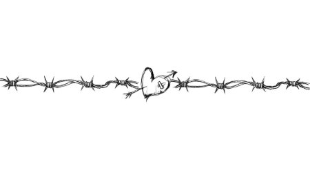 Колючая проволока тату эскиз