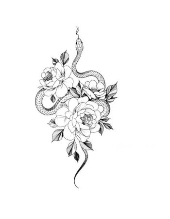 Эскизы тату для девушек на ногу