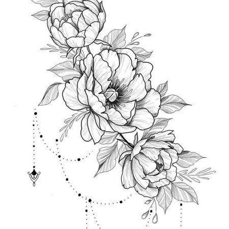 Эскизы тату на бедро