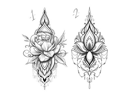 Лотос эскиз