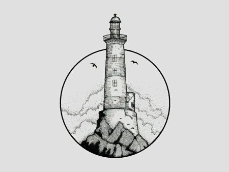 Маяк эскиз Минимализм