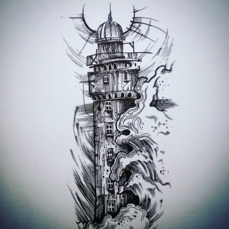 Маяк набросок