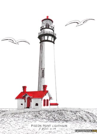 Маяк в графике