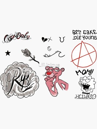 Татуировка Love Lil Peep