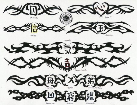 Тату браслет эскиз мужской