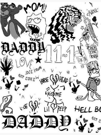 Lil Peep тату