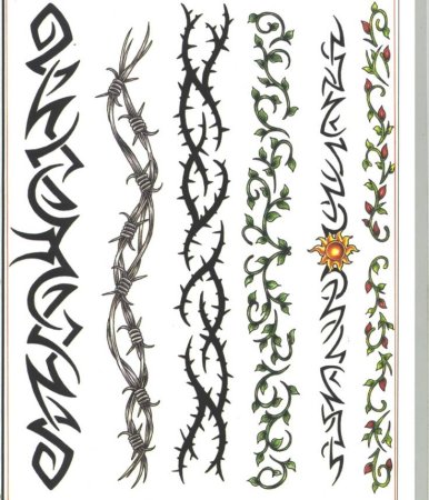 Готический браслет тату