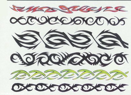 Тату браслет узор