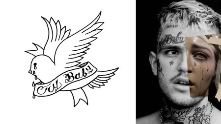 Lil Peep тату эскизы