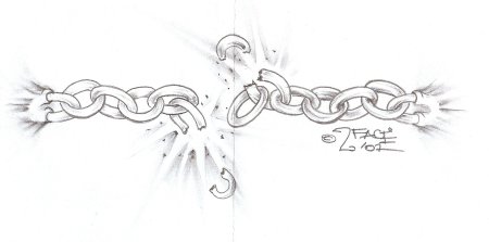 Цепь нарисованная