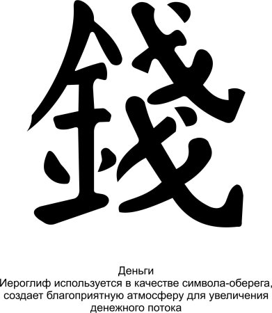 Фен-шуй иероглиф денег