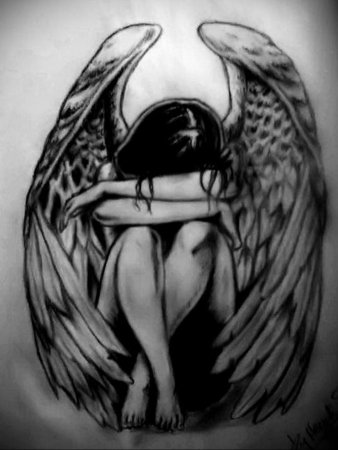 Тату падшего ангела