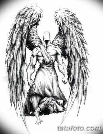 Тату ангела эскизы